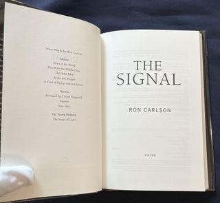 THE SIGNAL; A Novel