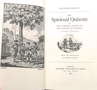 THE SPIRITUAL QUIXOTE; or The Summer's Ramble of Mr. Geoffrey Wildgoose / A Comic Romance / Edited with an Introduction by Clarence Tracy