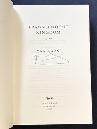 TRANSCENDENT KINGDOM; Yaa Gyasi