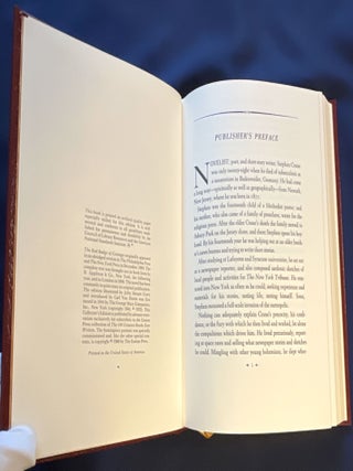 THE RED BADGE OF COURAGE; Illustrated by John Steuart Curry / The 100 Greatest Books Ever Written / Collector's Edition / Bound in Genuine Leather