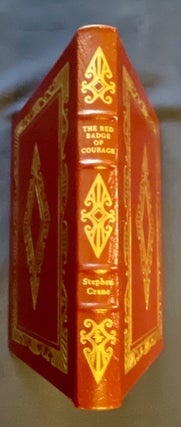THE RED BADGE OF COURAGE; Illustrated by John Steuart Curry / The 100 Greatest Books Ever Written / Collector's Edition / Bound in Genuine Leather
