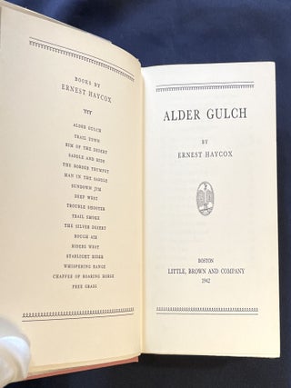ALDER GULCH; By Ernest Haycox