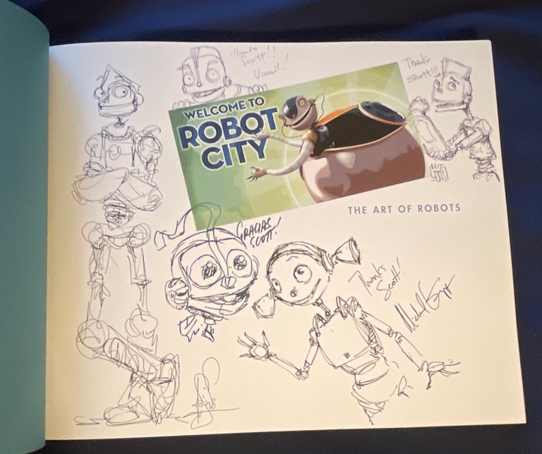 Item #8707 THE ART OF ROBOTS; Blue Sky Studios and Twentieth Century Fox Present THE ART OF ROBOTS / By Amid Amidi / Preface by William Joyce / Foreword by Chris Wedge. Amid Amidi, William Joyce, Chris Wedge.