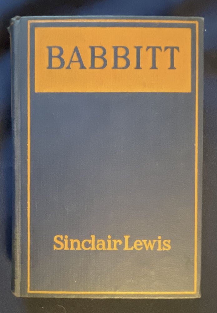 Item #8743 BABBITT; By Sinclair Lewis. Sinclair Lewis.