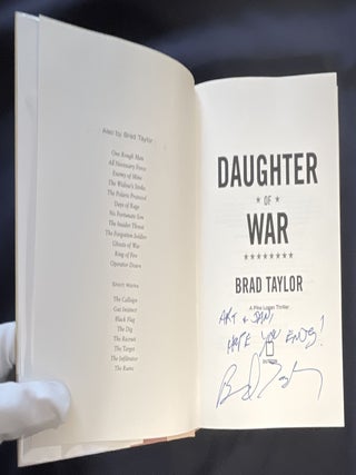 DAUGHTER OF WAR; A Pike Logan Thriller