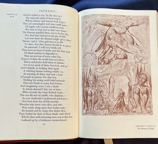 THE DIVINE COMEDY; Translated into English Verse by Melville Best Anderson; with Notes and Elucidations by the Translator, An Introduction by Arthur Livingston, and Thirty-Two Illustrations by William Blake / The 100 Greatest Books Ever Written / Collector's Edition / Bound in Genuine Leather