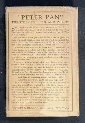 PETER AND WENDY; By James M. Barrie / Illustrated With Scenes From The Photoplay / A Paramount Picture Featuring Betty Bronson