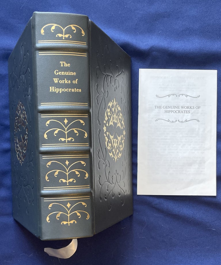 Item #9078 THE GENUINE WORKS OF HIPPOCRATES; Translated from the Greek with Preliminary Discourse and Annotations by Francis Adams, L.L.D. Surgeon. Thomas / Feindel Willis, Wiliam.