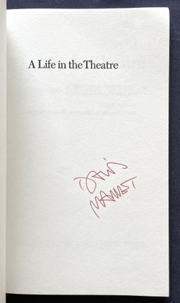 A LIFE IN THE THEATRE; A Play By David Mamet