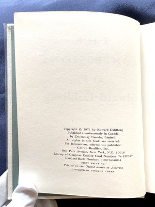 THE CONFESSIONS OF EDWARD DAHLBERG; with Forty-two Drawings by James Kearns / and a Preface by Sir Herbert Read
