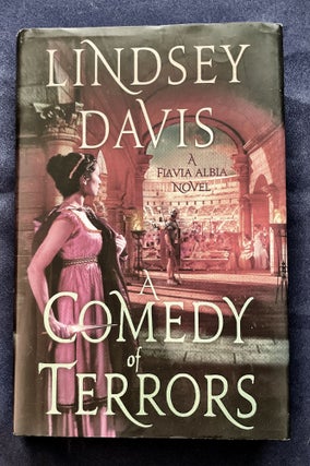 Item #9438 A COMEDY OF TERRORS; A Flavia Albia Novel / Lindsey Davis. Lindsey Davis