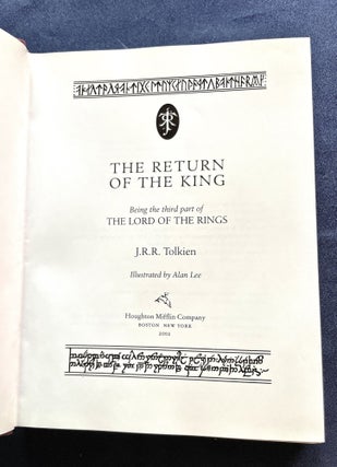 Item #9481 THE RETURN OF THE KING; J.R.R. Tolkien / Being the Third Part of The Lord of the...
