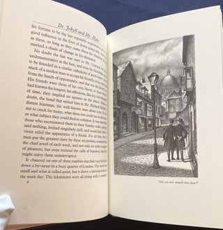 STRANGE CASE OF DR. JEKYLL and MR. HYDE; Introduction by John Mason Brown / Illustrations by Edward A. Wilson / Collector's Edition / Bound in Genuine Leather