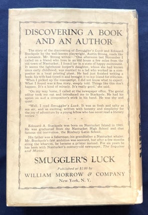SMUGGLER'S LUCK; Being the Adventures of TIMOTHY PINKHAM of Nantucket Island during the War of the Revolution [Ilustrated by Richard Rodgers]
