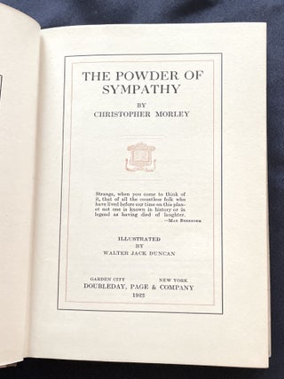 POWDER OF SYMPATHY; Illustrated by Walter Jack Duncan