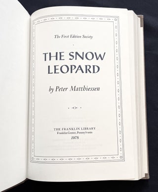 THE SNOW LEOPARD; Peter Matthiessen