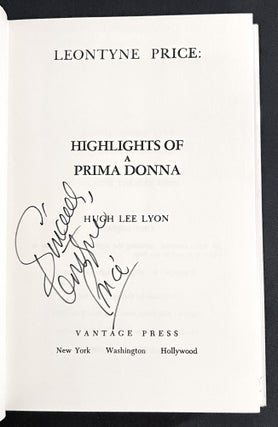 LEONTYNE PRICE:; Highlights of a Prima Donna